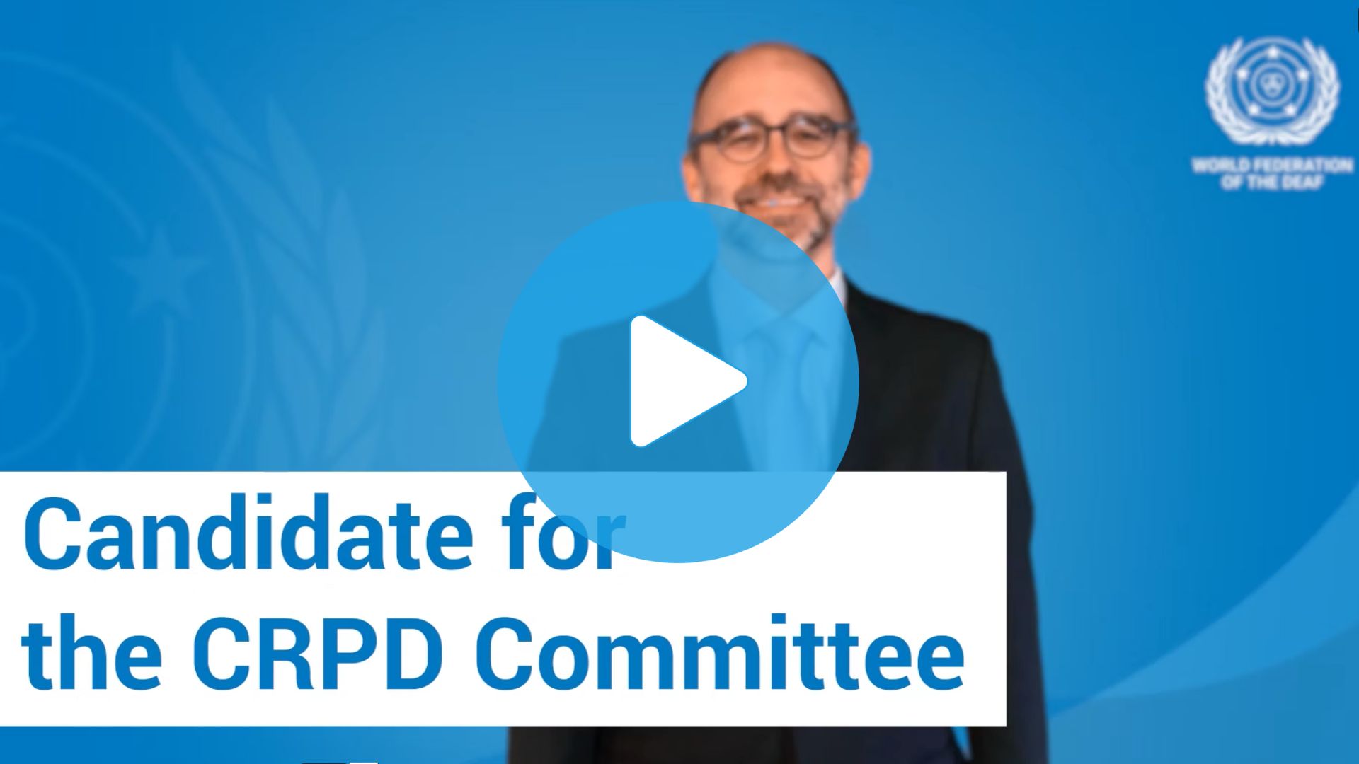 動画：CRPD委員会への立候補について