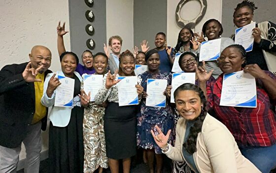 南部アフリカ地域のろうの女性を対象とした人権研修
