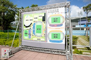 会場地図の掲示板