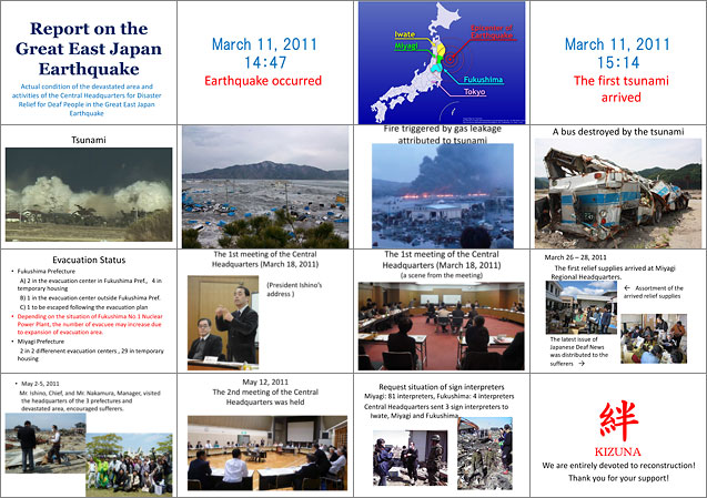 Report on the Great East Japan Earthquake