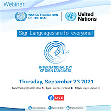 2021年手話言語の国際デー