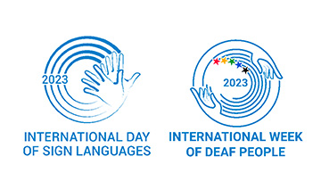 手話言語の国際デーと国際ろう者週間の案内