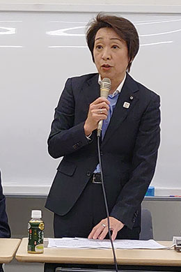 【橋本聖子議連会長の挨拶】