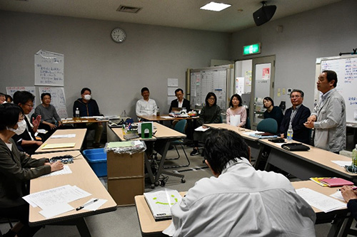 災害救援対策本部と石川県聴覚障害者救援対策本部の意見交換