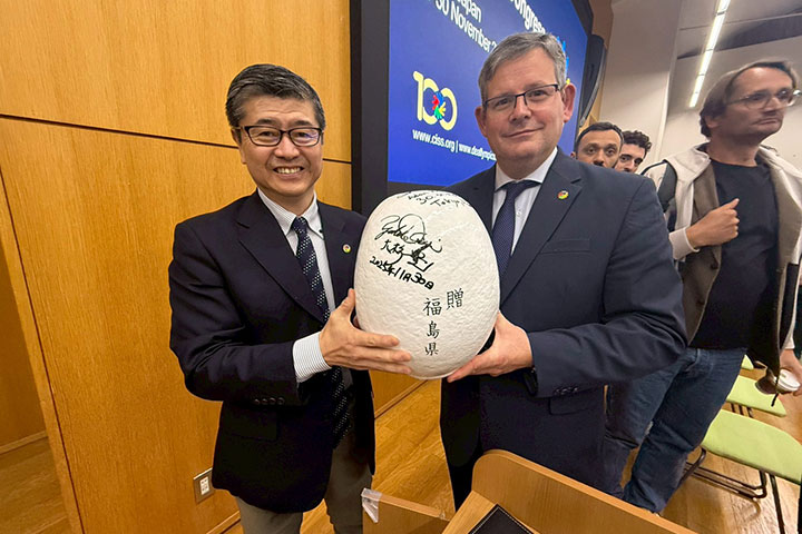 コーサ会長、大杉副会長（だるま裏）