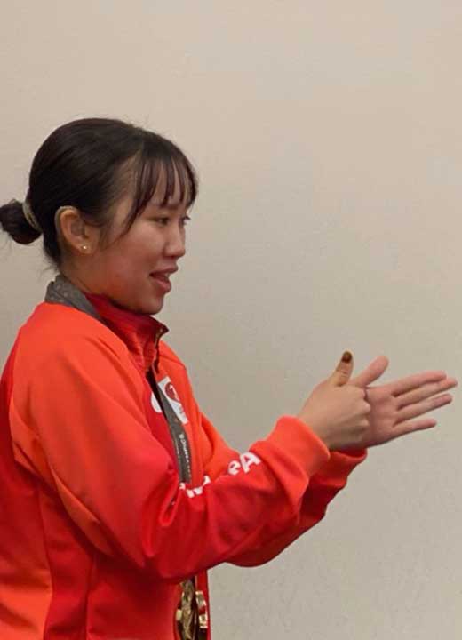 バドミントン：矢ケ部紋可選手