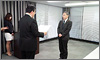 東日本大震災支援活動厚生労働大臣感謝状贈呈式が行われました