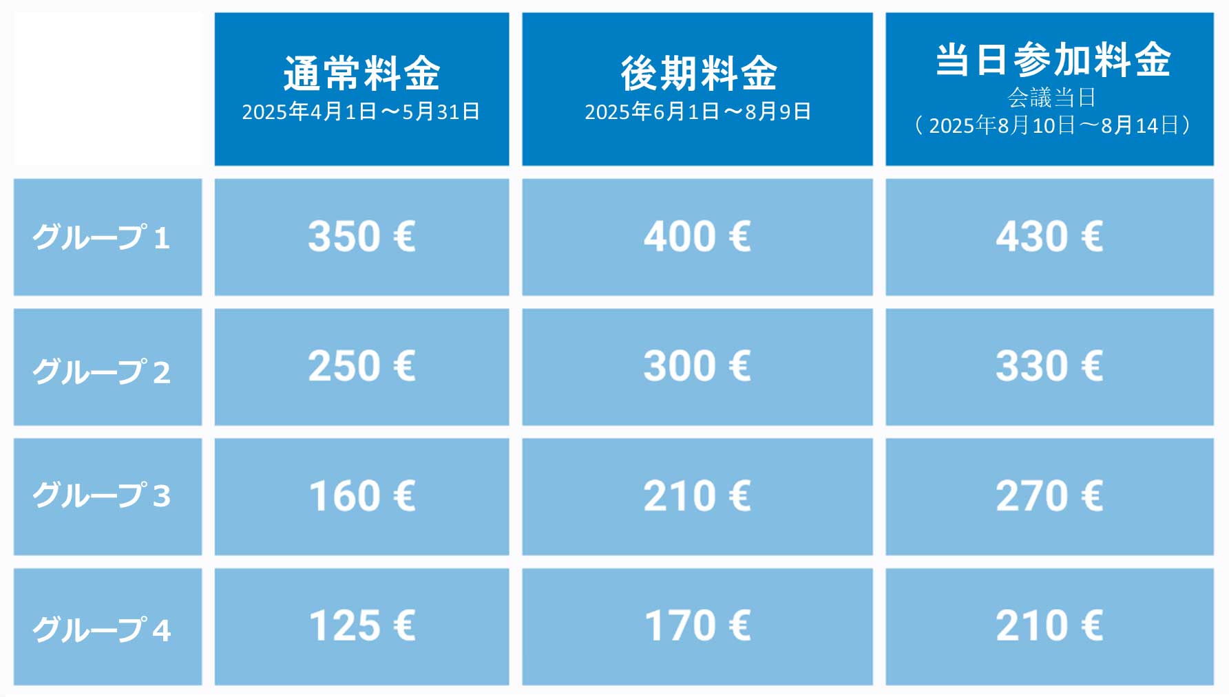 料金表
