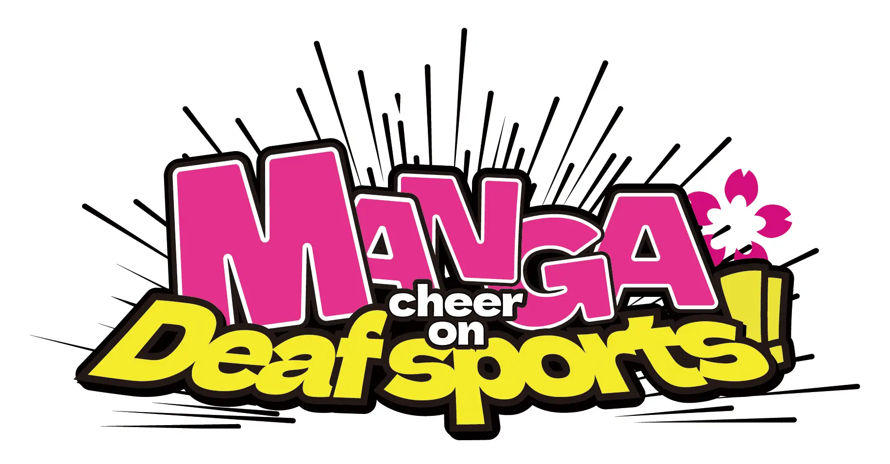 MANGA cheer on Deaf Sports ロゴ
