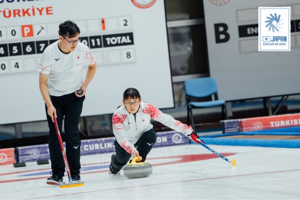 カーリング ミックスダブルス 荒谷飛翔選手・松橋早友梨選手 銅メダル！