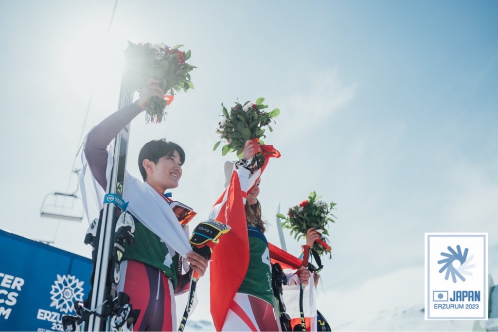 【田苗優希選手】競技終了後　晴れやかな表情の田苗選手