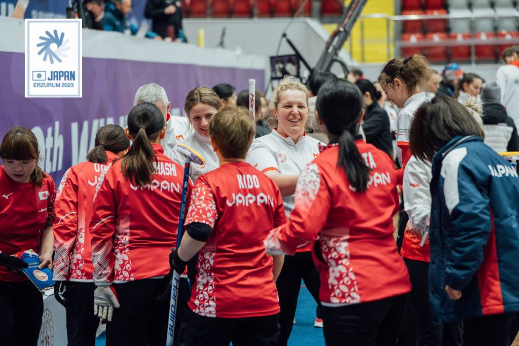 3月7日　カーリング女子　ポーランド戦　日本10　-　11　ポーランド