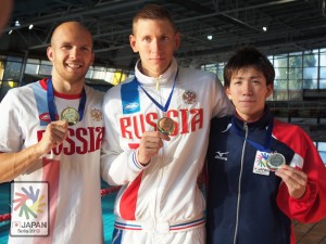 金・ロシア、銀・茨選手、銅・ロシア
