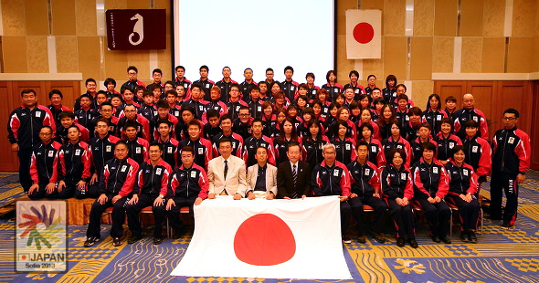 【7月21日】日本選手団・結団式が行われました 《写真協力：岸田修》