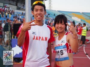 （左）高田選手、（右）小松選手